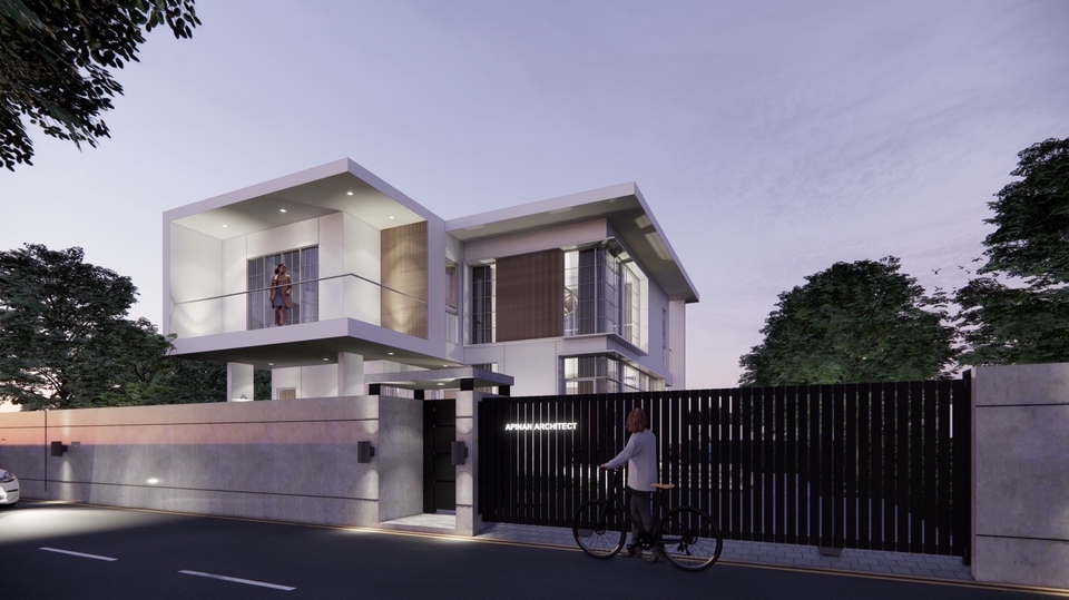 3D Perspective - รับออกแบบสถาปัตยกรรมภายในและภายนอก (อาคารทุกประเภท) - 20