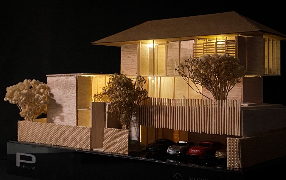 รับทำ 3d model บ้าน สไตล์โมเดิร์น พร้อมจัดสวนสวยงาม