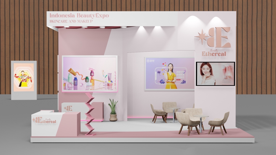 3D & Perspektif - 3D Modeling Booth Design - 2