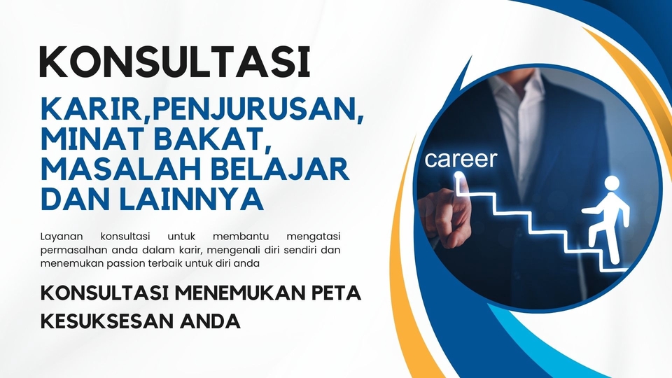 Jasa Konsultan Pengembangan Diri (Konsultasi Self Improvement) - Konsultasi Karir - Pemilihan Jurusan, Masalah Belajar, Pekerjaan, Minat Bakat dllnya
