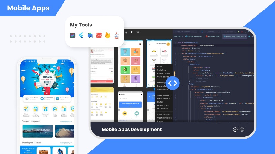 Aplikasi Ponsel - Jasa Pembuatan App Android & IOS (Flutter, Java, Kotlin & Swift) | Desain Premium & Harga Negotiable - 1