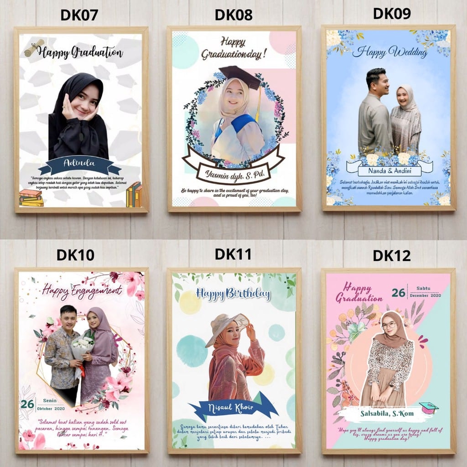 Gambar Potret - Design Foto Kado Unik Wisuda,Wedding, dan Lainnya - 5