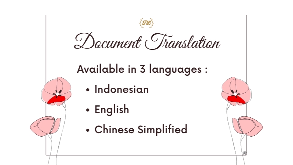 Penerjemahan - [PAKET] Penerjemahan Dokumen 3 Bahasa (Mandarin, English & Bahasa Indonesia) - 1