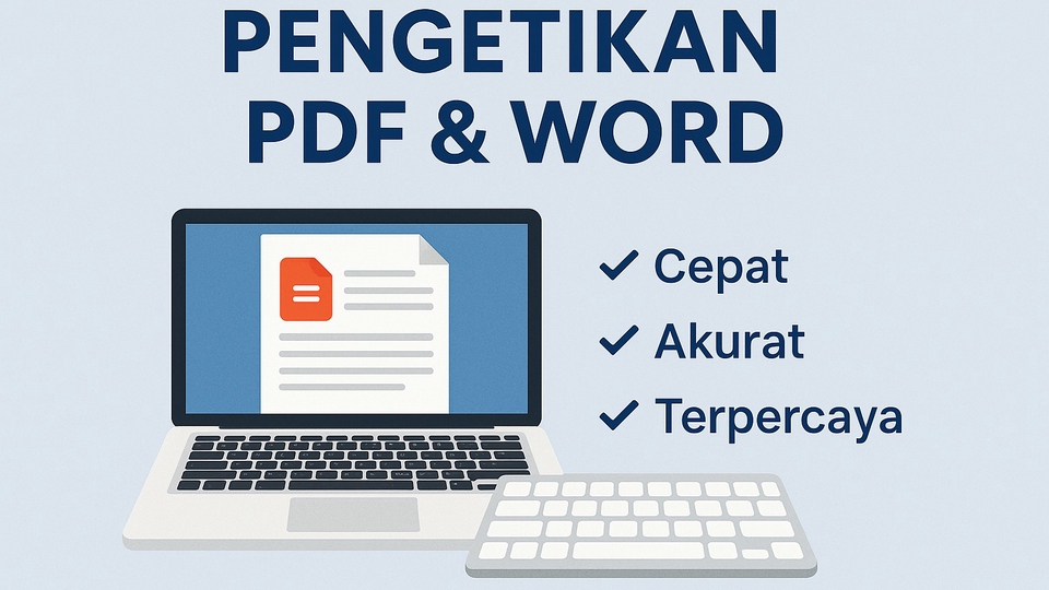 Pengetikan Umum - Jasa Pengetikan Cepat & Rapi dari PDF ke Word / Dokumen Lainnya - 1