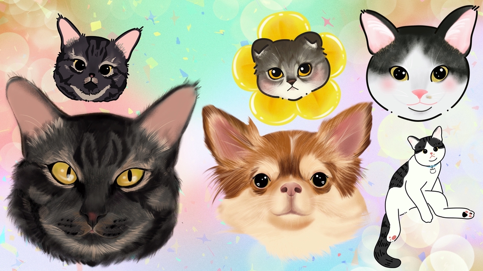 วาดภาพการ์ตูน - รับวาดรูปมินิมอลน่ารักๆ/เหมือนจริง - 5