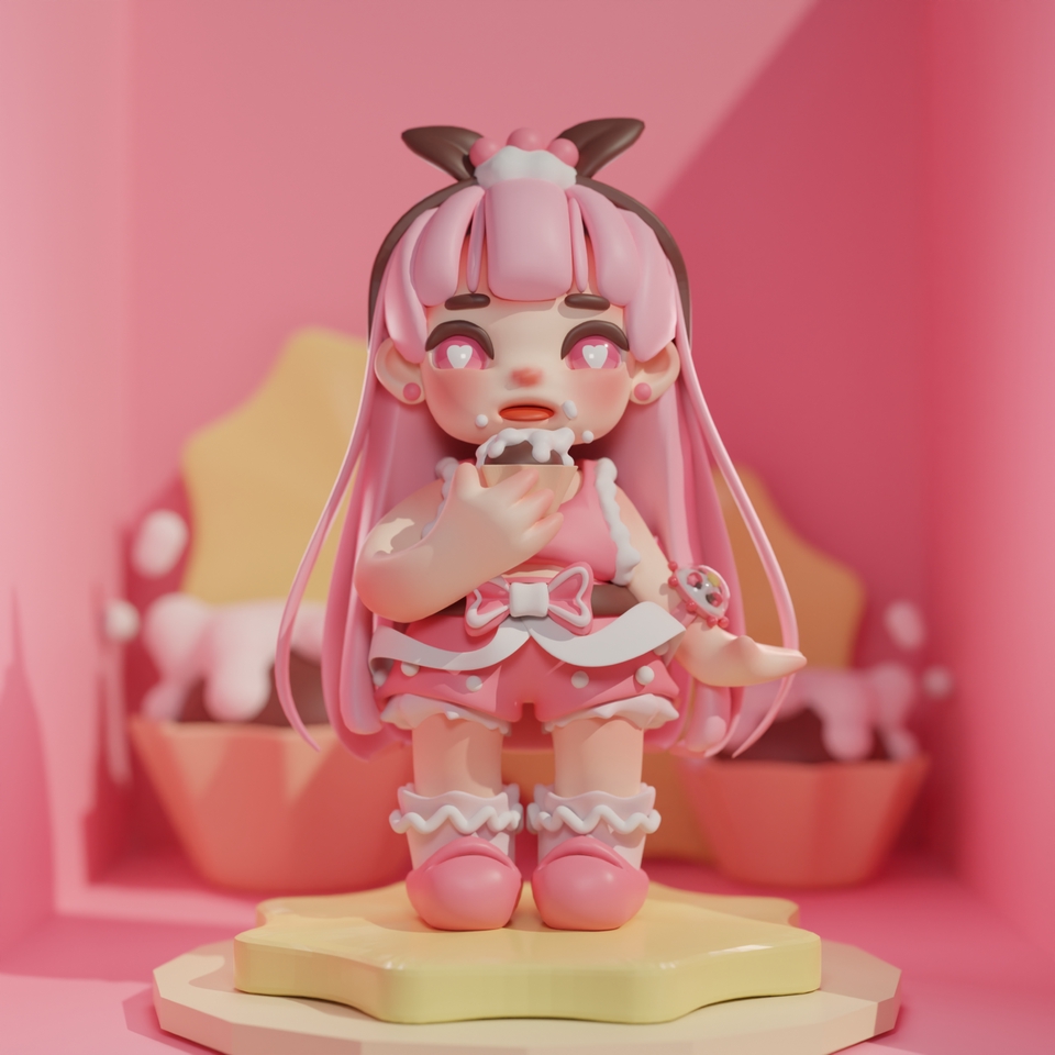 รับปั้นโมเดล 3D น่ารัก สไตล์การ์ตูน 3d model packshot รับทำโมเดลสินค้า 3d printing รับออกแบบ 3d 3 มิติ