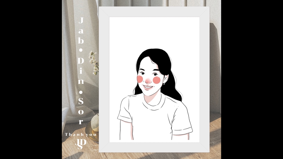 วาดภาพเหมือน Portrait - รับวาดภาพ ลายเส้น - ภาพสี - 10