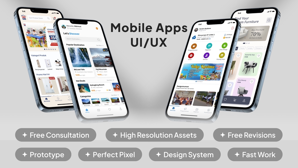 UI & UX Design - Mobile Apps UI/UX Design Premium Termurah - 1