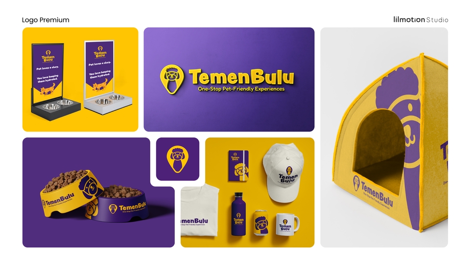 Desain logo TemenBulu, jasa desain logo untuk hewan peliharaan.