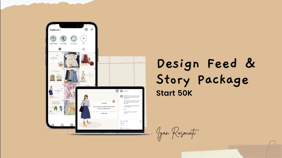 Banner Online - Paket Design Feed dan Story, Selesai Cepat  - 1