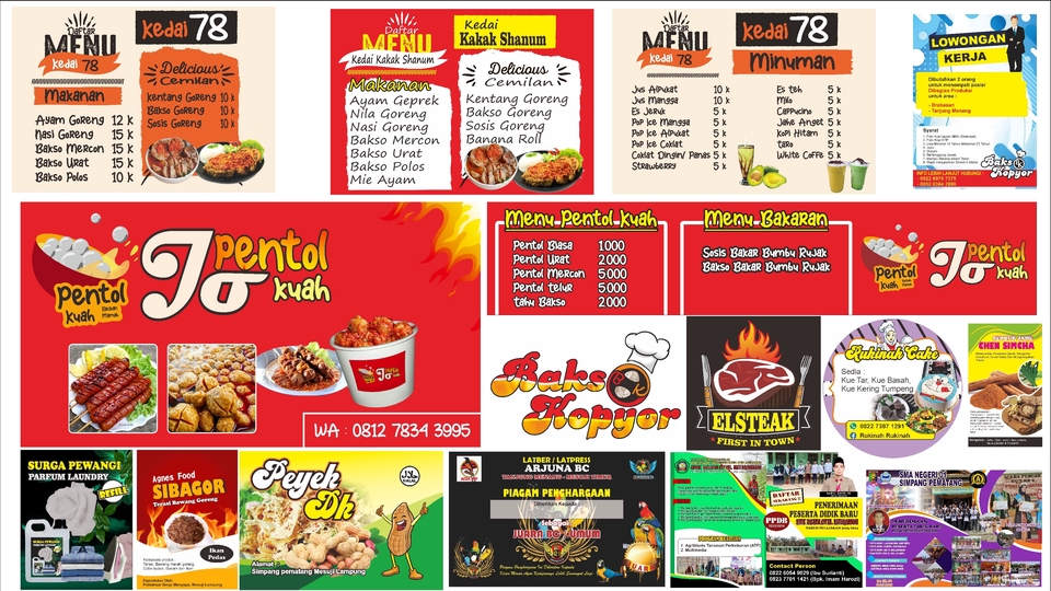 Jasa desain spanduk online, jasa desain kartu nama, desain spanduk, jasa desain poster, jasa desain brosur, desain brosur makanan, desain undangan pernikahan