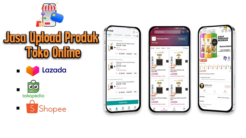 Jasa Upload Produk ke Marketplace atau Toko Online - Jasa Upload Produk Shoope ,Tokopedia dan Lazada