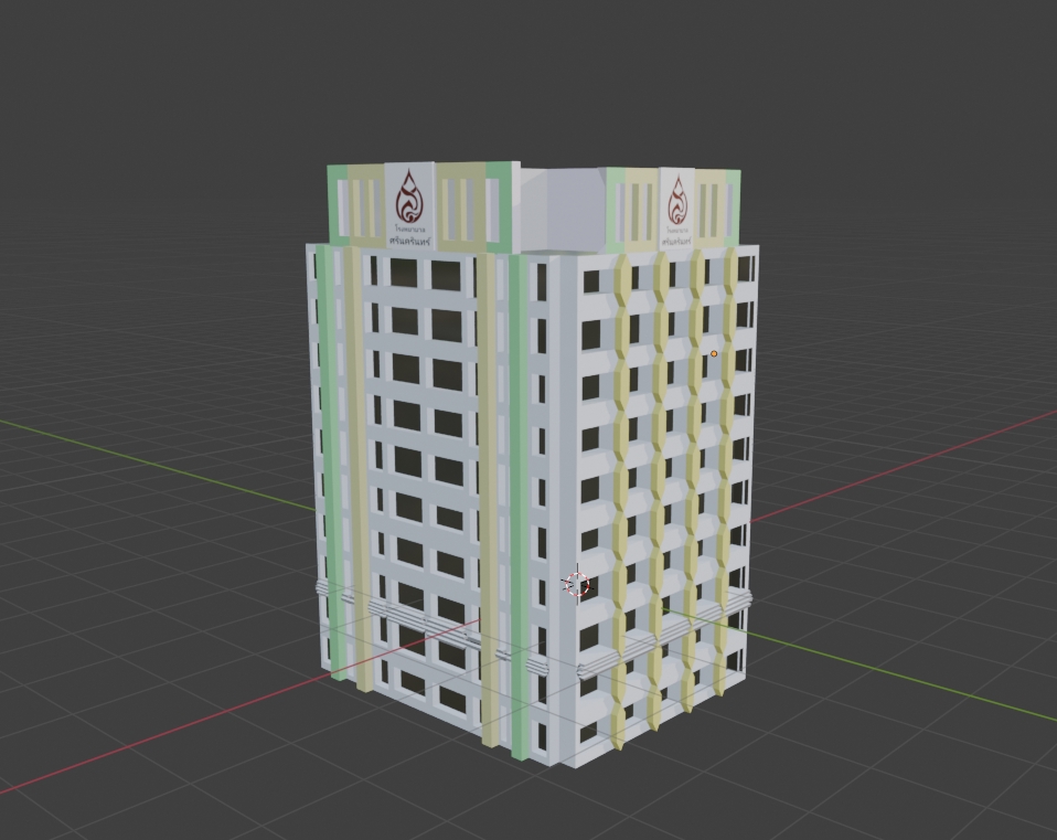 รับสร้างโมเดลบ้านด้วย Blender โมเดลต่างๆ