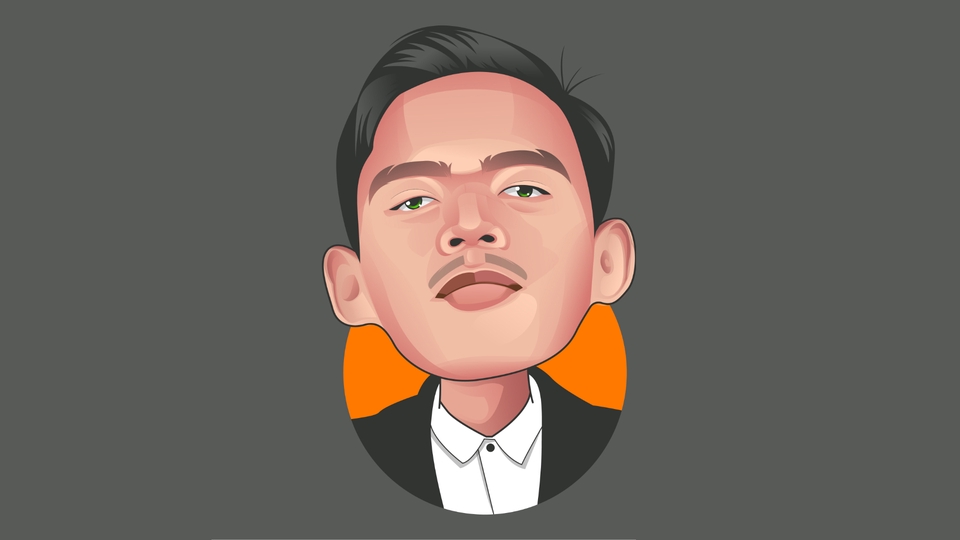 Jasa pembuatan karikatur wajah, ilustrasi vektor karakter pria