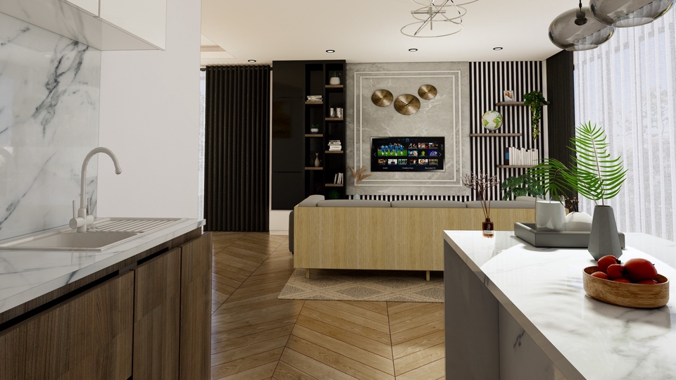 3D & Perspektif - Saya akan membuat model 3d dan rendering interior - 24