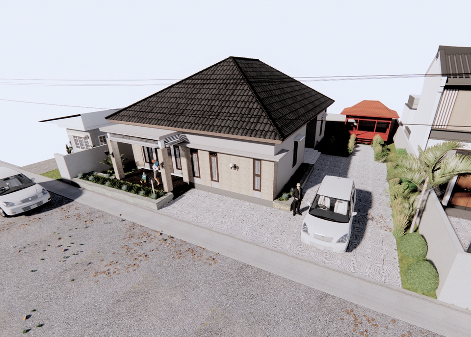 CAD Drawing - Rumah tinggal minimalist modern - 5