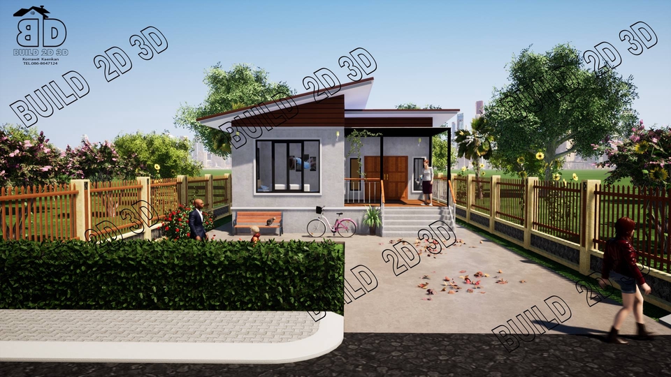 3D Perspective - งานขึ้น Model Sketch Up - 13