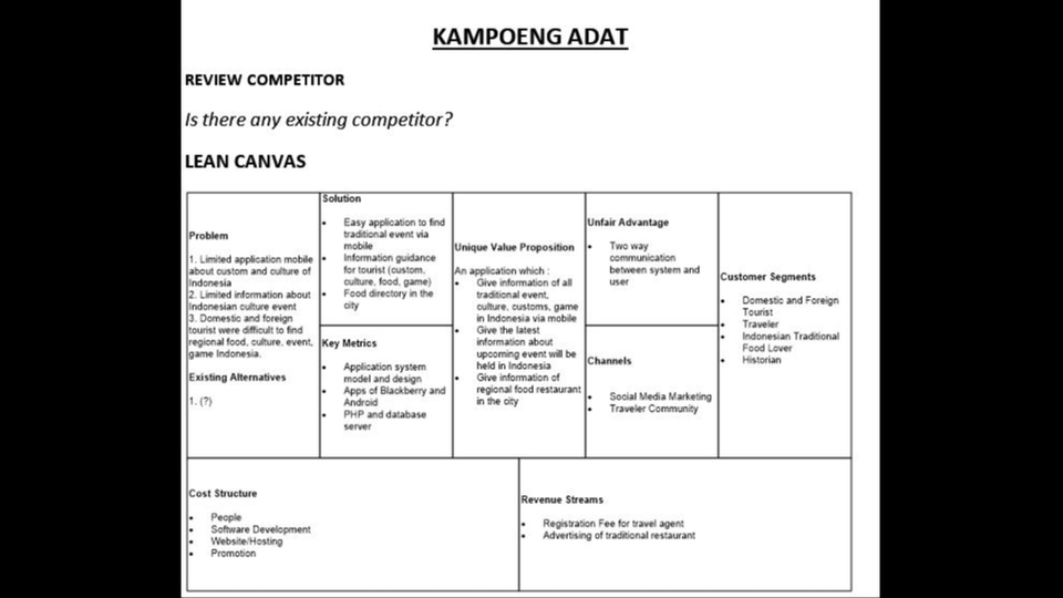 Mulai Bisnis/Start-up - Business Plan For Start-Up - 1