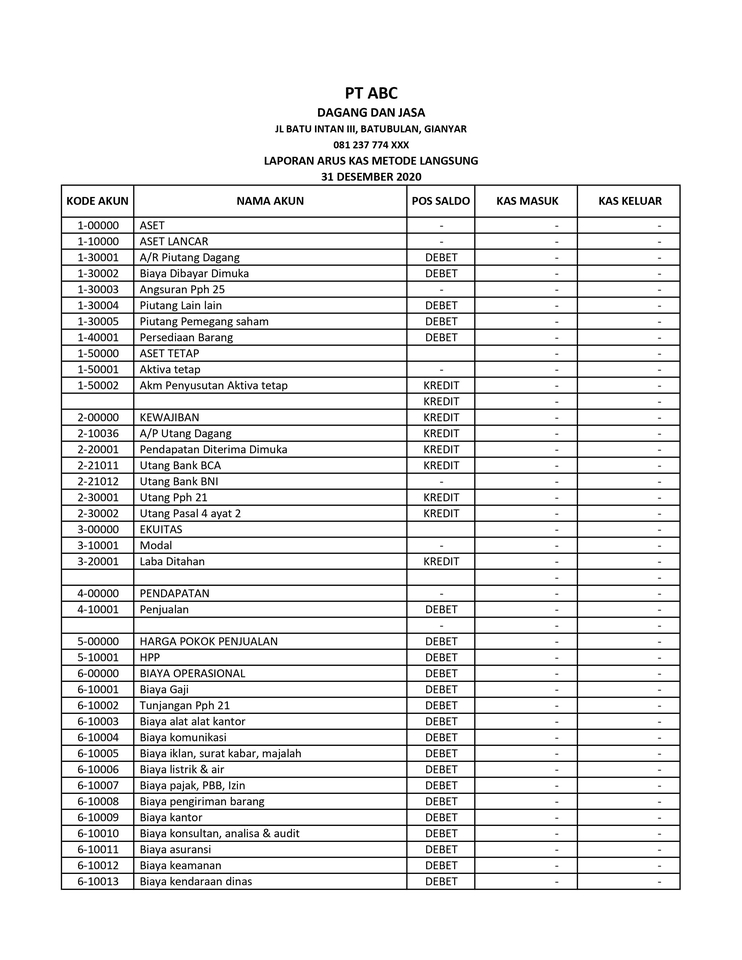 Akuntansi dan Keuangan - Jasa Penyusunan Laporan Keuangan Perusahaan Dagang dan Jasa - [Bisa Dibayar Bertahap] - 8