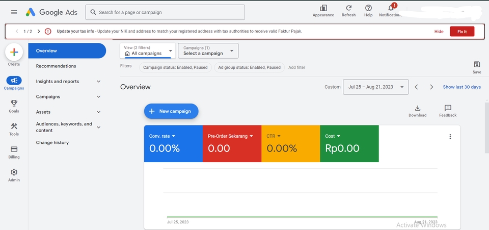 Jasa Google Ads dengan hasil yang terukur dan efisien, termasuk click through rate (CTR), biaya per klik (CPC), dan Return On Investment (ROI).
