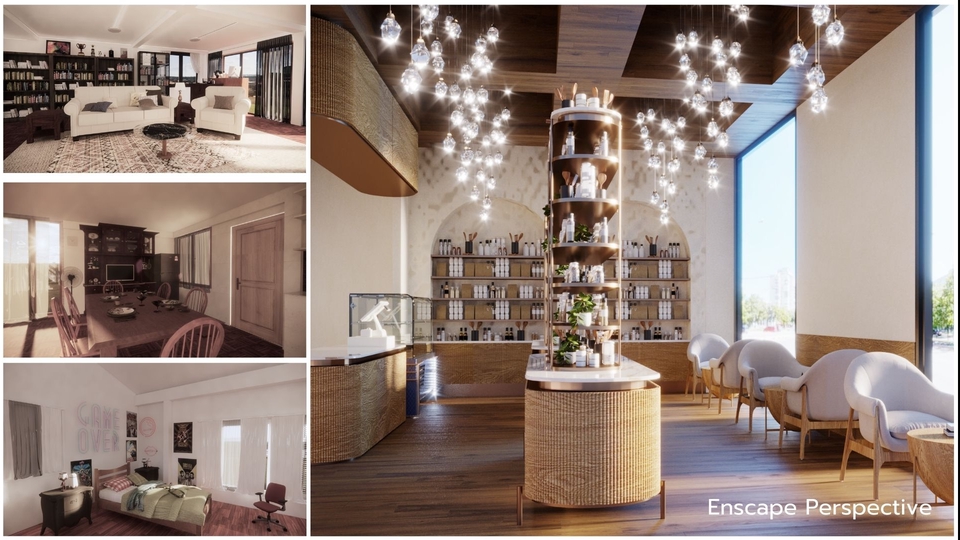 3D Perspective - รับงานทำภาพ 3D ภายใน/ภายนอก ด้วยโปรแกรม SKETCHUP/3Dsmax/Blender/Revit - 1