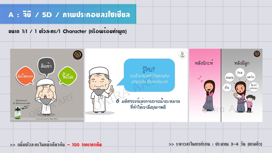 ออกแบบ Character & Mascot - วาดการ์ตูนคาแรคเตอร์สไตล์คุณ - 7