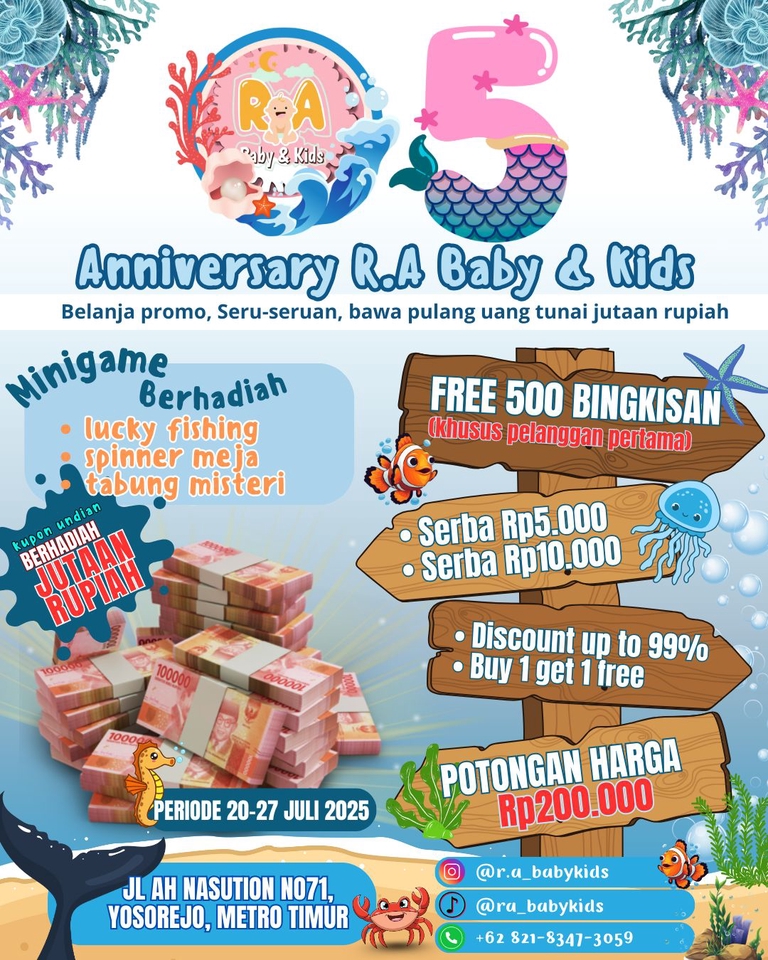 Jasa edit video online murah, harga edit video YouTube dan vlog.  Pengeditan video profesional, dapatkan diskon hingga 99%! Promo ulang tahun RA Baby & Kids.