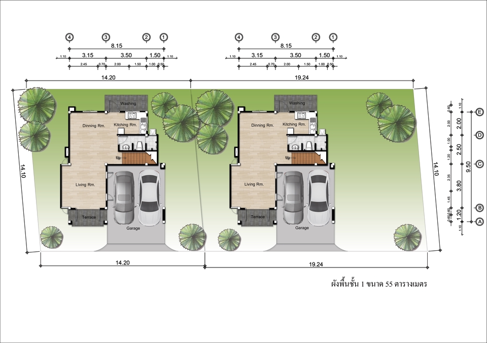 3D Perspective - รับขึ้นโมเดล 3 มิติ แต่งแปลนสำหรับงานขาย Perspective 3D - 4