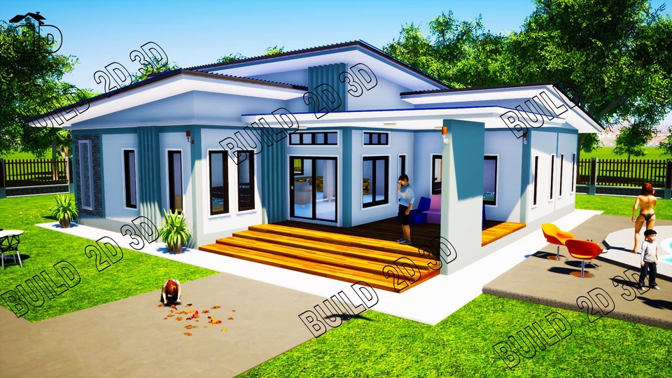 3D Perspective - งานขึ้น Model Sketch Up - 11