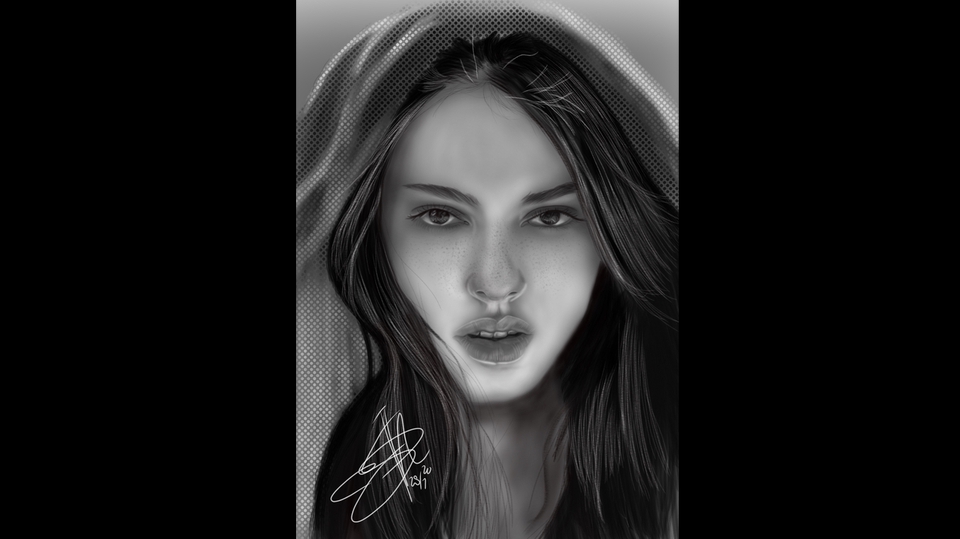 Gambar dan Ilustrasi - Sketsa Wajah Digital - 2