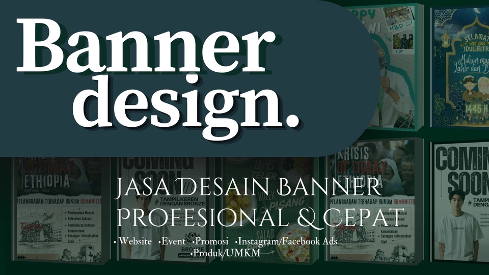 Banner Online - Jasa desain banner promosi, event, atau media sosial - 1