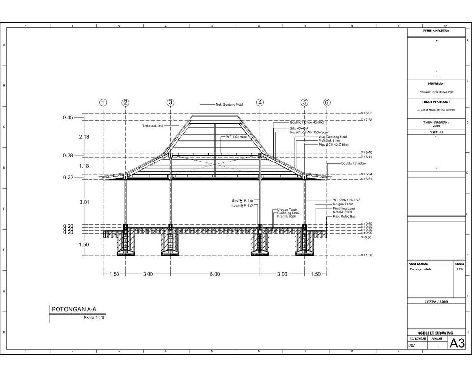 CAD Drawing - Jasa Gambar Untuk IMB, Konsep Awal Dengan AutoCad - 6