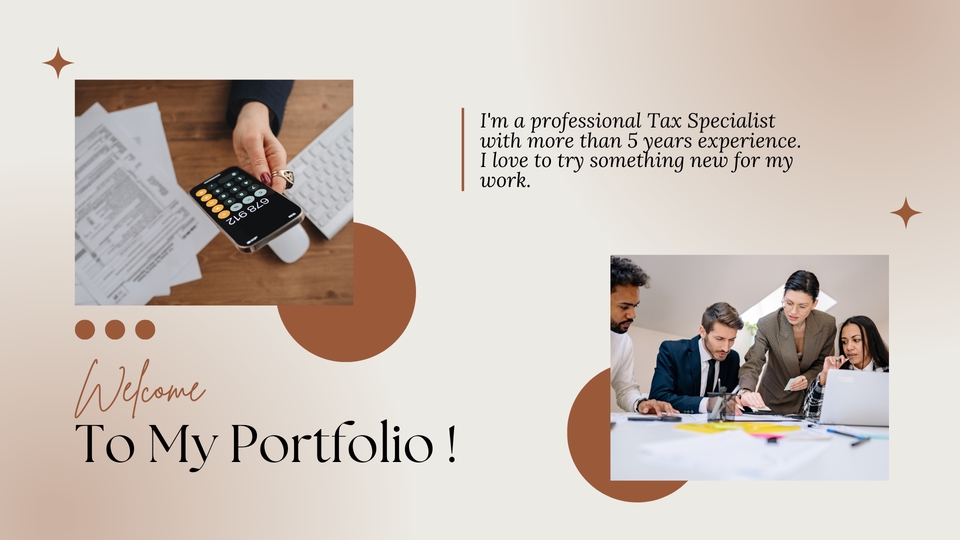 Konsultan keuangan profesional dengan pengalaman lebih dari 5 tahun memberikan jasa konsultasi pajak, keuangan dan akuntansi.