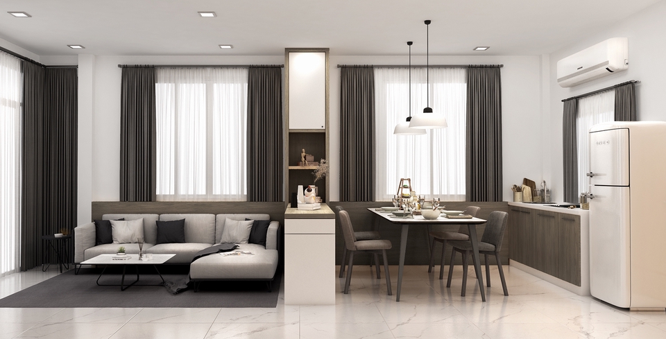 รับออกแบบบ้าน 3d perspective ภาพจำลองภายในบ้านสวย 3 มิติ