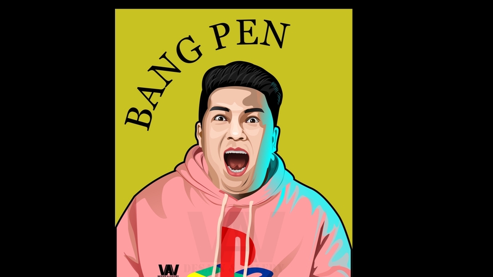 Gambar dan Ilustrasi - Desain Vector Wajah Portait, 24 Jam Langsung Jadi - 5