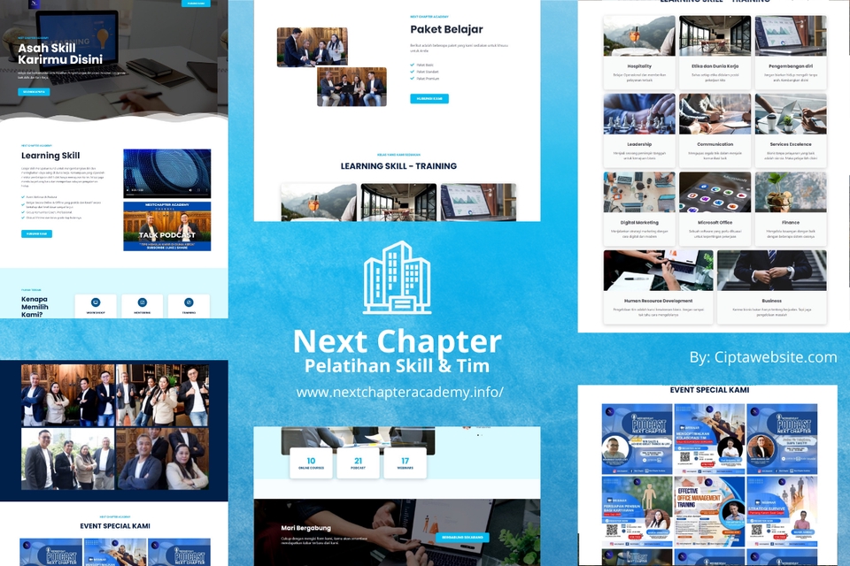 Jasa pembuatan website profesional dengan desain modern dan responsif untuk meningkatkan branding perusahaan anda.