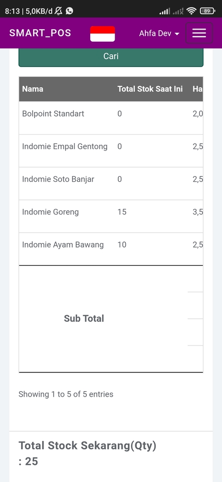 Web Development - Aplikasi POS, minimarket berbasis website - 6