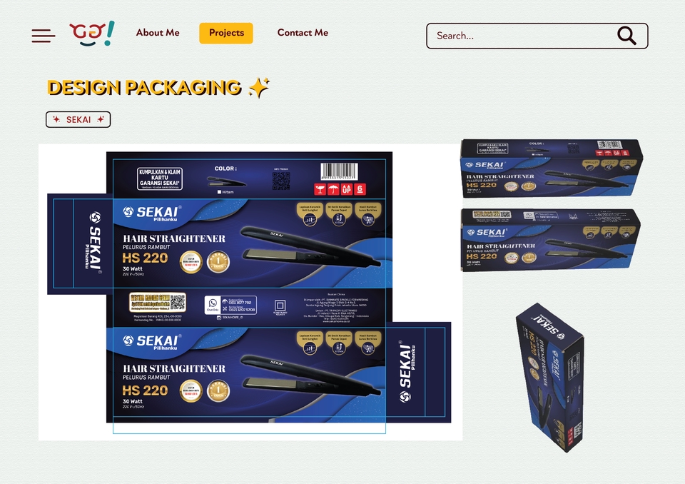 Jasa desain kemasan makanan unik untuk produk makanan dengan desain label produk menarik.