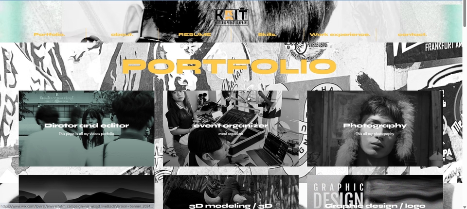 รับทำพอร์ตโฟลิโอออกแบบเว็บไซต์และงานภาพถ่าย