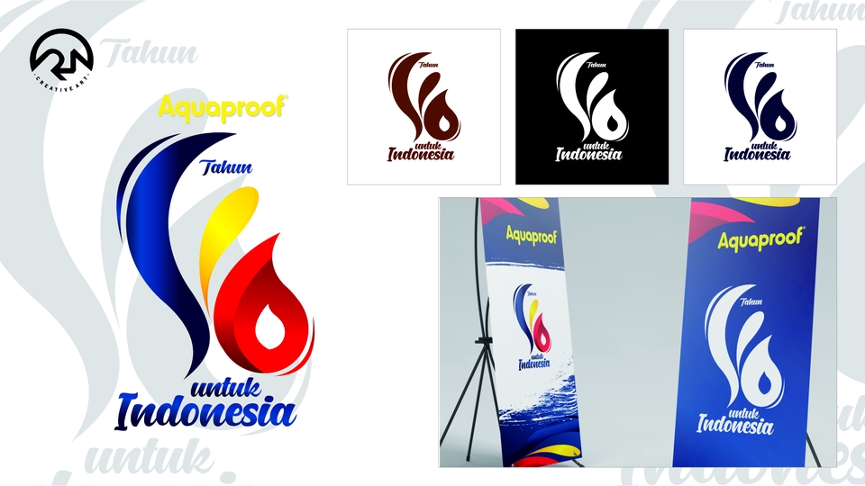 Desain logo Aquaproof Indonesia: jasa desain logo online, logo perusahaan, pembuatan logo keren, bikin logo untuk website.