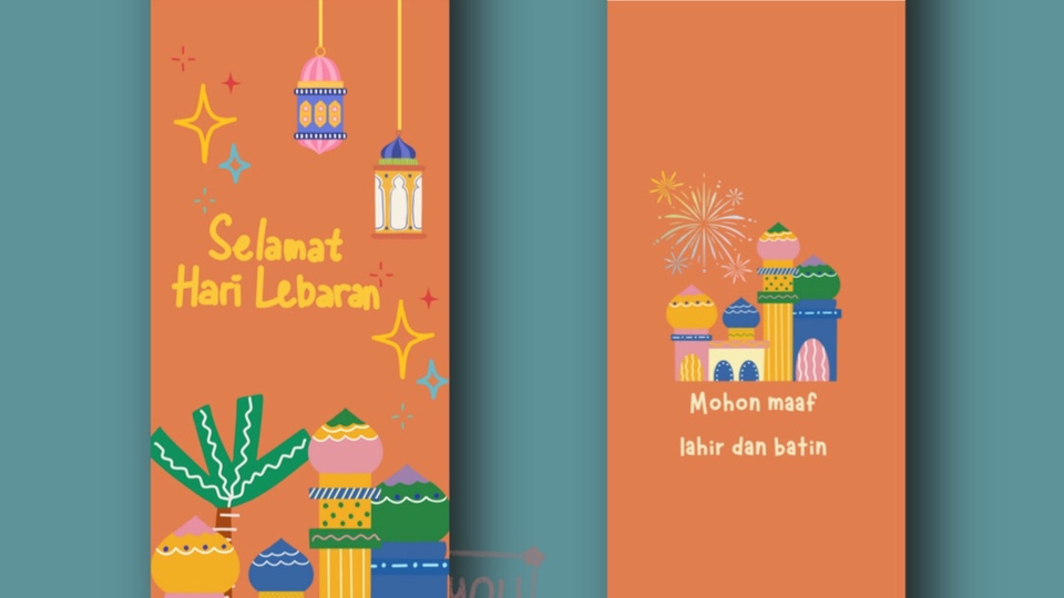 Digital Printing - Desain Amplop lebaran, Hangtag, Sticker Produk, dll - 1