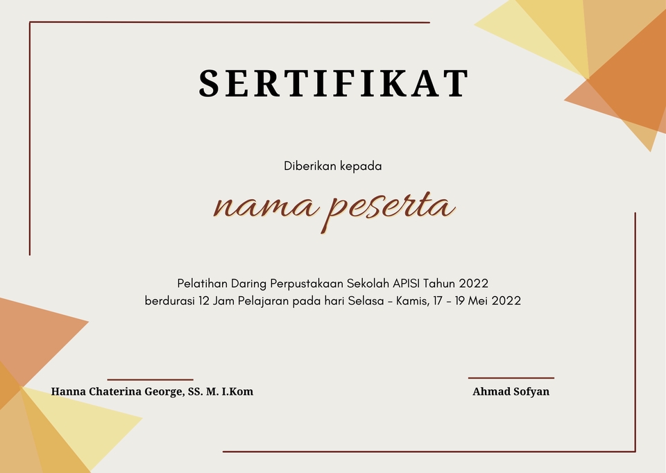 Banner Online - Desain Sertifikat Elektronik - 4