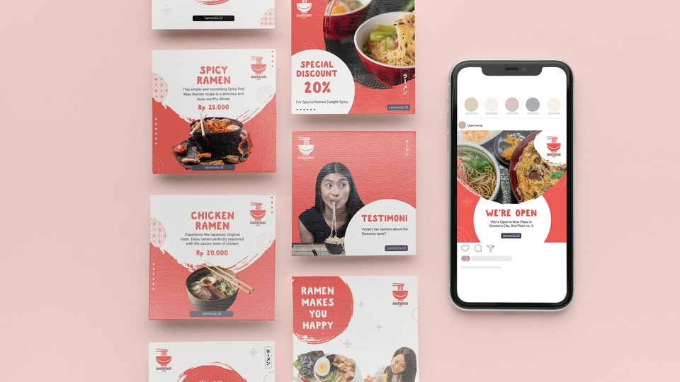 Banner Online - Desain Content Social Media Feeds untuk Instagram - 1