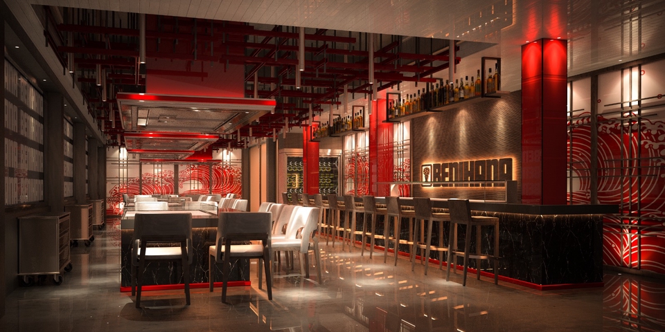 ออกแบบตกแต่งร้านอาหาร บาร์ บรรยากาศหรูหรา