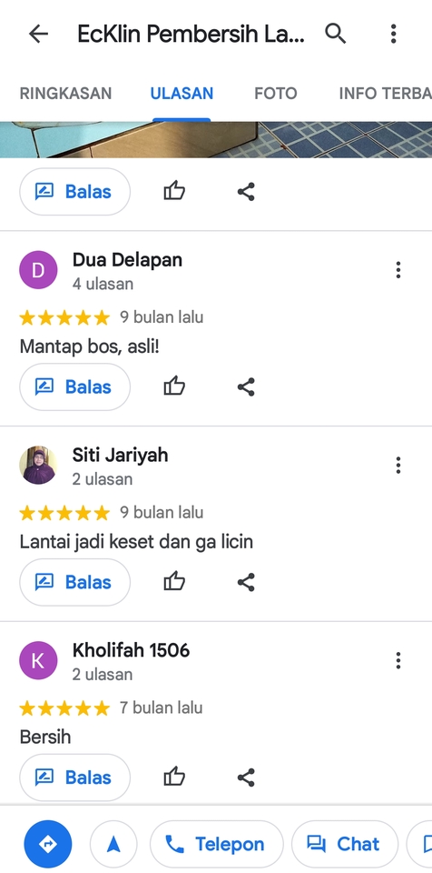 Memberi Review - JASA RIVIEW LOKASI GOOGLE MAPS/GOOGLE BISNIS PAGE 1 SEO 100% ORGANIK (LOCAL GUIDE) - 5