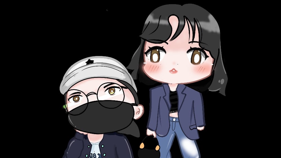 Gambar dan Ilustrasi - Desain Ilustrasi Karakter Chibi Berdasarkan Foto - 1