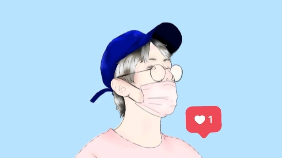 วาดแฟนอาร์ต - รับวาดภาพแฟนอาร์ตสไตล์มินิมอล - 1