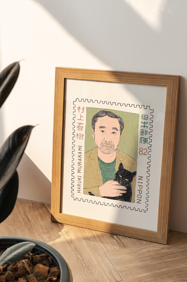 วาดภาพเหมือน Portrait - Portrait made up stamp - วาดภาพคน โทนสีสดใส / pop art - 3