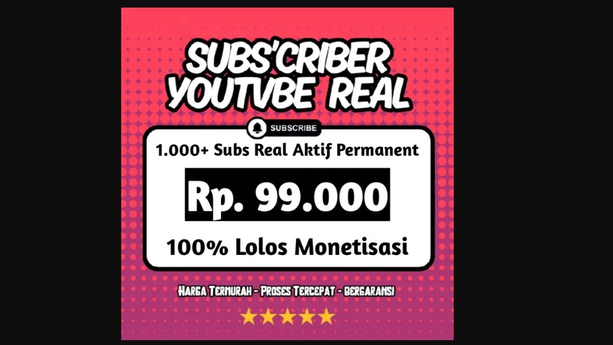 Jasa Tambah Subscriber, Like, dan View Youtube Aktif - Jasa Subscriber YouTube Permanen