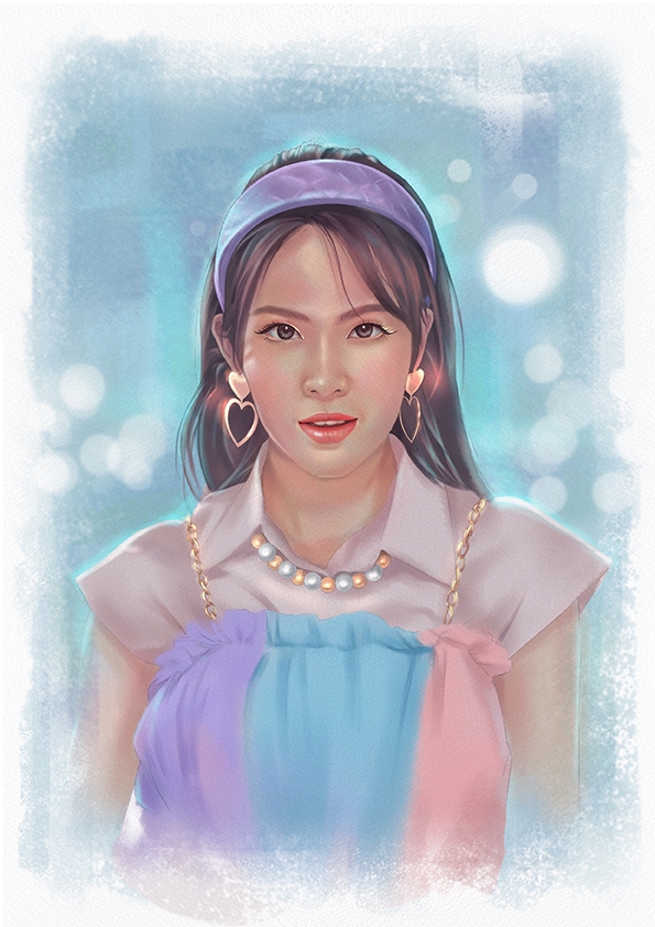 วาดภาพเหมือน Portrait - รับวาดภาพเหมือน portrait สไตล์สีน้ำ เทคนิคDigital painting - 8